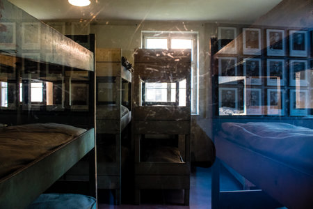Oswiecim, Poland - October 07, 2022 Auschwitz, the largest concentration camp complex in the Third Reich, both a concentration camp and an extermination center, built for exterminating the jews peopleのeditorial素材