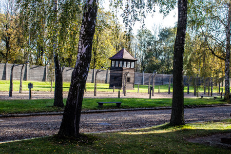 Oswiecim, Poland - October 07, 2022 Auschwitz, the largest concentration camp complex in the Third...