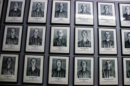 Oswiecim, Poland - October 07, 2022 Auschwitz, the largest concentration camp complex in the Third Reich, both a concentration camp and an extermination center, built for exterminating the jews peopleのeditorial素材