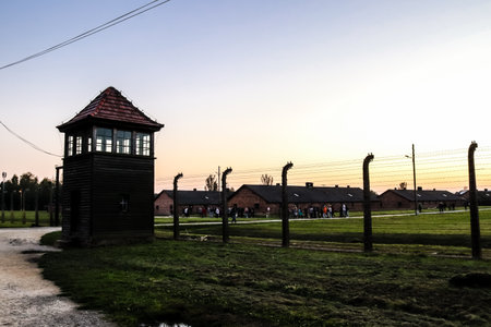 Oswiecim, Poland - October 07, 2022 Birkenau, the largest concentration camp complex in the Third Reich, both a concentration camp and an extermination center, built for exterminating the jews peopleのeditorial素材