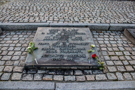 Oswiecim, Poland - October 07, 2022 Birkenau, the largest concentration camp complex in the Third Reich, both a concentration camp and an extermination center, built for exterminating the jews peopleのeditorial素材