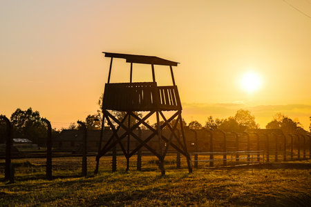 Oswiecim, Poland - October 07, 2022 Birkenau, the largest concentration camp complex in the Third Reich, both a concentration camp and an extermination center, built for exterminating the jews peopleのeditorial素材