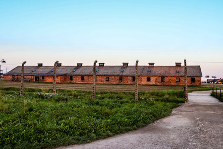 Oswiecim, Poland - October 07, 2022 Birkenau, the largest concentration camp complex in the Third Reich, both a concentration camp and an extermination center, built for exterminating the jews peopleのeditorial素材