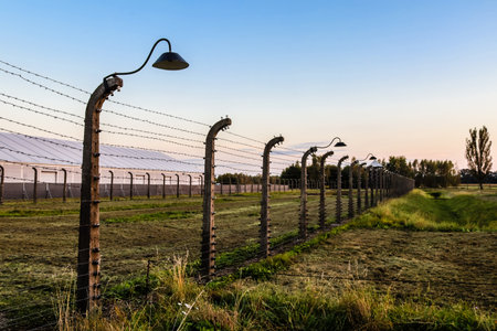 Oswiecim, Poland - October 07, 2022 Birkenau, the largest concentration camp complex in the Third Reich, both a concentration camp and an extermination center, built for exterminating the jews peopleのeditorial素材