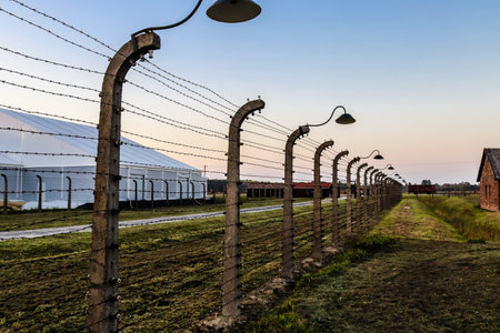 Oswiecim, Poland - October 07, 2022 Birkenau, the largest concentration camp complex in the Third Reich, both a concentration camp and an extermination center, built for exterminating the jews peopleのeditorial素材