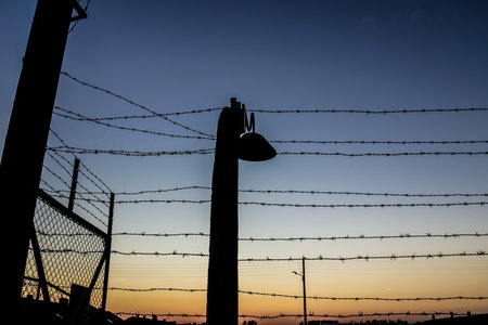 Oswiecim, Poland - October 07, 2022 Birkenau, the largest concentration camp complex in the Third Reich, both a concentration camp and an extermination center, built for exterminating the jews peopleのeditorial素材