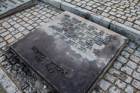 Oswiecim, Poland - October 07, 2022 Birkenau, the largest concentration camp complex in the Third Reich, both a concentration camp and an extermination center, built for exterminating the jews peopleのeditorial素材