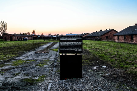 Oswiecim, Poland - October 07, 2022 Birkenau, the largest concentration camp complex in the Third Reich, both a concentration camp and an extermination center, built for exterminating the jews peopleのeditorial素材