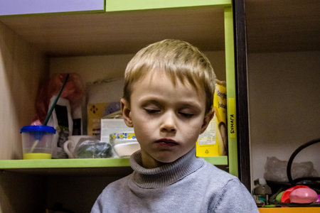 Children from Bakhmut in Ukraine residing at the Dnipro refugee house. Caritas Ukraine provides humanitarian aid and supports communities affected by the long-term impacts of the conflict, including emergency supplies, education and healthcareのeditorial素材