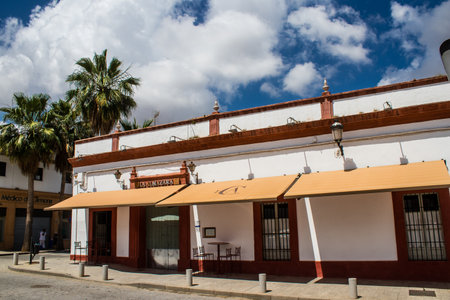 Carmona, Spain - June 10, 2023 Architecture and cityscape of Carmona's town. View of the narrow white streets of one of the oldest cities in Europe and an emblematic place in Andalusia, southern Spainのeditorial素材