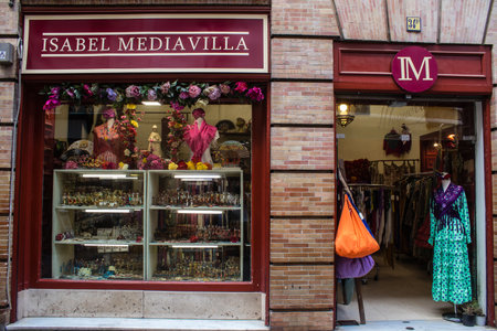 Sevilla, Spain - June 13, 2023 Architecture and cityscape of the city center of Sevilla, an emblematic city and the capital of Andalusia.のeditorial素材