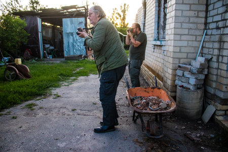 This outstanding French journalist, photographer and great reporter covers the war in Ukraine and in the conflict zones. He has covered a number of major conflicts in Europe, the Middle East and Africa. Yan Morvan is considered in the world of photojournaのeditorial素材