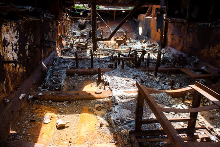 The exhibition of destroyed Russian military equipment is an outdoor exhibit and features Russian military equipment that has been captured and destroyed by Ukraine since the start of the war. The presentation of this destroyed Russian military material iのeditorial素材