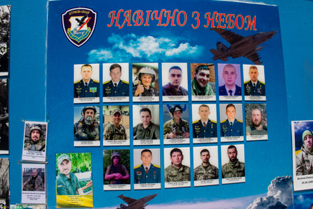 The wall, created in 2014, has been updated over the past decade to honor victims of Ukraine's wars...