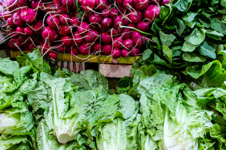 Tel Aviv, Israel - December 18, 2023 Fresh fruits and vegetables sold daily at the Carmel Market (Shuk Hacarmel). This market is one of the largest and most famous in Tel Avivのeditorial素材