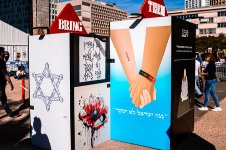 At Tel Aviv Museum of Art, on what is now known as Hostages Square, people staged and wanted to...