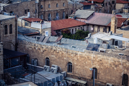 Jerusalem, Israel, December 15, 2025 Cityscape of the city of Jerusalem showcasing its unique blend...