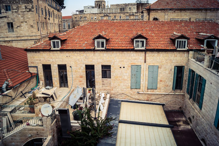 Jerusalem, Israel, December 15, 2025 Cityscape of the city of Jerusalem showcasing its unique blend of ancient history and modern development.のeditorial素材