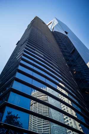 Tel Aviv, Israel, March 17, 2026 Wide shot highlighting the transparent qualities and reflective...