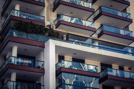 Tel Aviv, Israel, March 17, 2026 Panoramic documentation of the architectural density and ongoing...