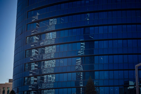 Tel Aviv, Israel, March 17, 2026 Wide shot highlighting the transparent qualities and reflective...