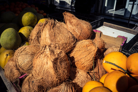 Hebron, Palestinian Territory, February 5, 2026 Traditional outdoor market in Hebron old city. Fresh...