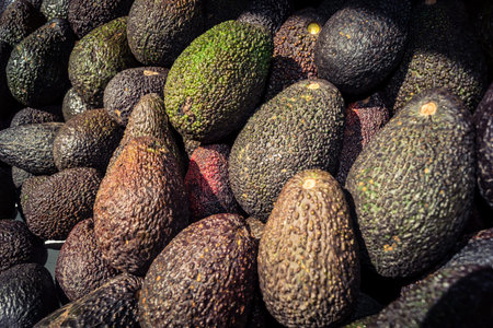 Hebron, West Bank, Palestine - February 12, 2026 Fresh fruits display for sale on a stall at the...