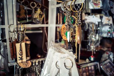 Hebron, Palestinian Territory, February 5, 2026 Local souvenir shop in the old city. Traditional...