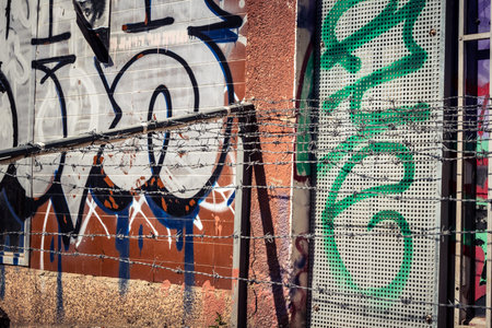 Tel Aviv, Israel, March 12, 2026 Daily life and urban environment on Chlenov Street in the southern district of Tel Aviv. The area is known for its diverse population and complex social landscape within the city's expanding urban fabric.のeditorial素材
