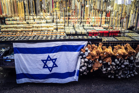 Tel Aviv, Israel, January 5, 2026 Daily life and morning bustle at the Carmel Market (Shuk HaCarmel), largest open-air marketplace. Local vendors and authentic street scenes in the heart of Tel Aviv.のeditorial素材