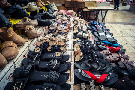 Hebron, West Bank, Palestine, March 25, 2026 Exploring the vibrant and diverse stalls of a...