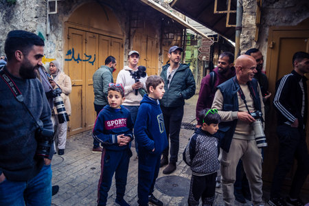 Hebron, Palestinian Territory, February 7, 2026 Palestinian photojournalists document a settler...
