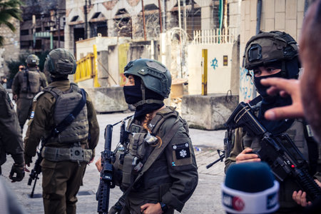 Hebron, Palestinian Territory, February 7, 2026 Palestinian photojournalists document a settler...