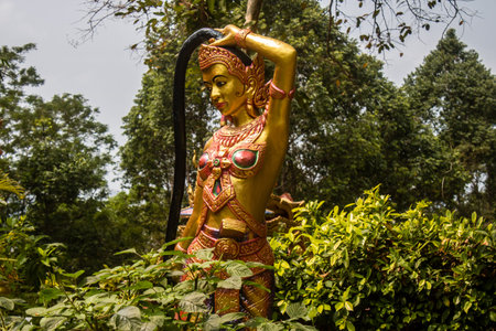 Sihanoukville, Cambodia, February 3, 2025 Wat Leu Pagoda, a Buddhist temple located at the top of...