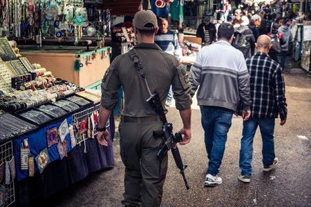 Tel Aviv, Israel - February 25, 2026 Daily life and morning bustle at the Carmel Market (Shuk...