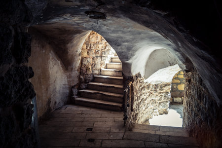 Hebron, West Bank, Palestine, March 28, 2026 The historic stone streets and ancient vaulted alleys...