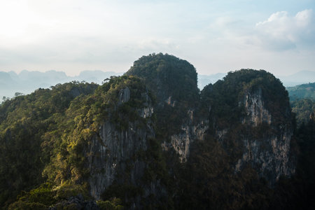 Krabi, Thailand, January 15, 2025 Wat Tham Suea, a Buddhist temple located in Krabi. Buddhism is the...