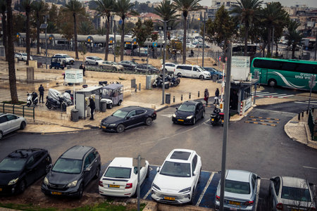 Jerusalem, Israel, December 15, 2025 Cityscape of the city of Jerusalem showcasing its unique blend...