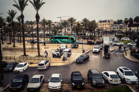 Jerusalem, Israel, December 15, 2025 Cityscape of the city of Jerusalem showcasing its unique blend of ancient history and modern development.のeditorial素材