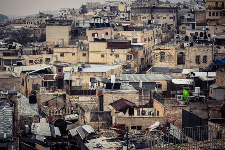 Jerusalem, Israel, December 15, 2025 Cityscape of the city of Jerusalem showcasing its unique blend...
