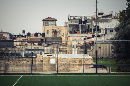 Jerusalem, Israel, December 15, 2025 Cityscape of the city of Jerusalem showcasing its unique blend of ancient history and modern development.のeditorial素材