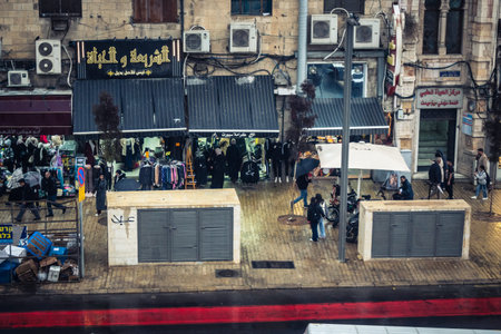 Jerusalem, Israel, December 15, 2025 Cityscape of the city of Jerusalem showcasing its unique blend of ancient history and modern development.のeditorial素材