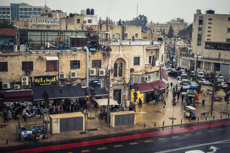 Jerusalem, Israel, December 15, 2025 Cityscape of the city of Jerusalem showcasing its unique blend of ancient history and modern development.のeditorial素材