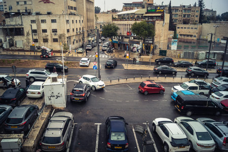 Jerusalem, Israel, December 15, 2025 Cityscape of the city of Jerusalem showcasing its unique blend...