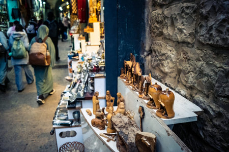 Jerusalem, Israel, December 13, 2025 Busy alleyways and atmospheric plays of light in the Christian...
