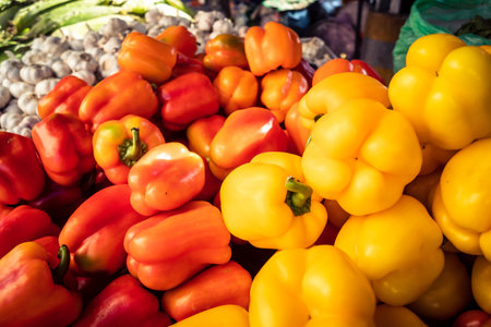 Hebron, West Bank, December 18, 2025 Seasonal vegetables at a local Palestinian market. The...