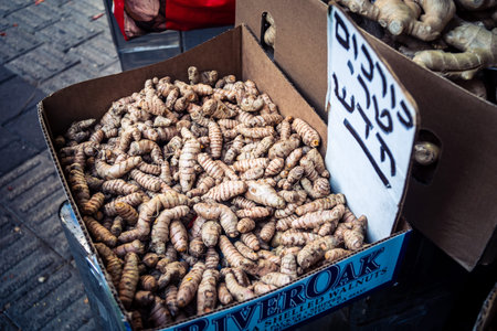 Tel Aviv, Israel, January 16, 2026 A vibrant daily scene at the heart of the famous Levinsky Market....