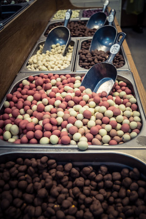 Jerusalem, Israel - February 17, 2026 Exploration of traditional dried fruits, vegetables and...