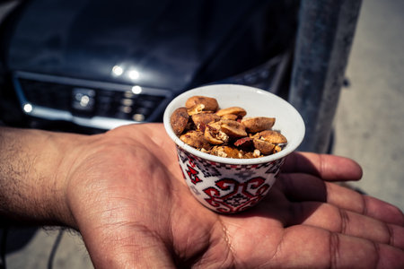 Hebron, West Bank, Palestine, March 31, 2026 Local street vendors are seen displaying a variety of...