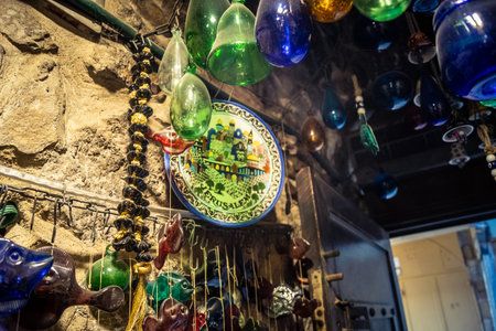 Hebron, West Bank, Palestine, April 02, 2026  Inside the historic Canaan Traditional Glass Factory,...